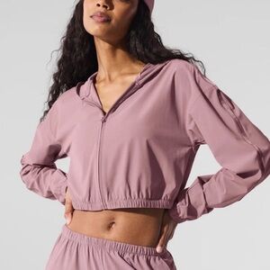 ALO Yoga Mauve Cropped Jacket